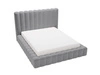 Polsterbett mit Bettkasten und Lattenrost 120x200 Rotto Grau