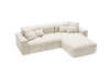 Ecksofa L-Form Rechts Moderne Ecksofa Leni Beige