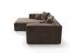 Ecksofa L Links Vellaro Braun