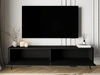 TV-Lowboard mit Türen 200 cm Latina Schwarz