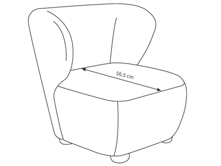 Wohnzimmersessel Silezio Creme